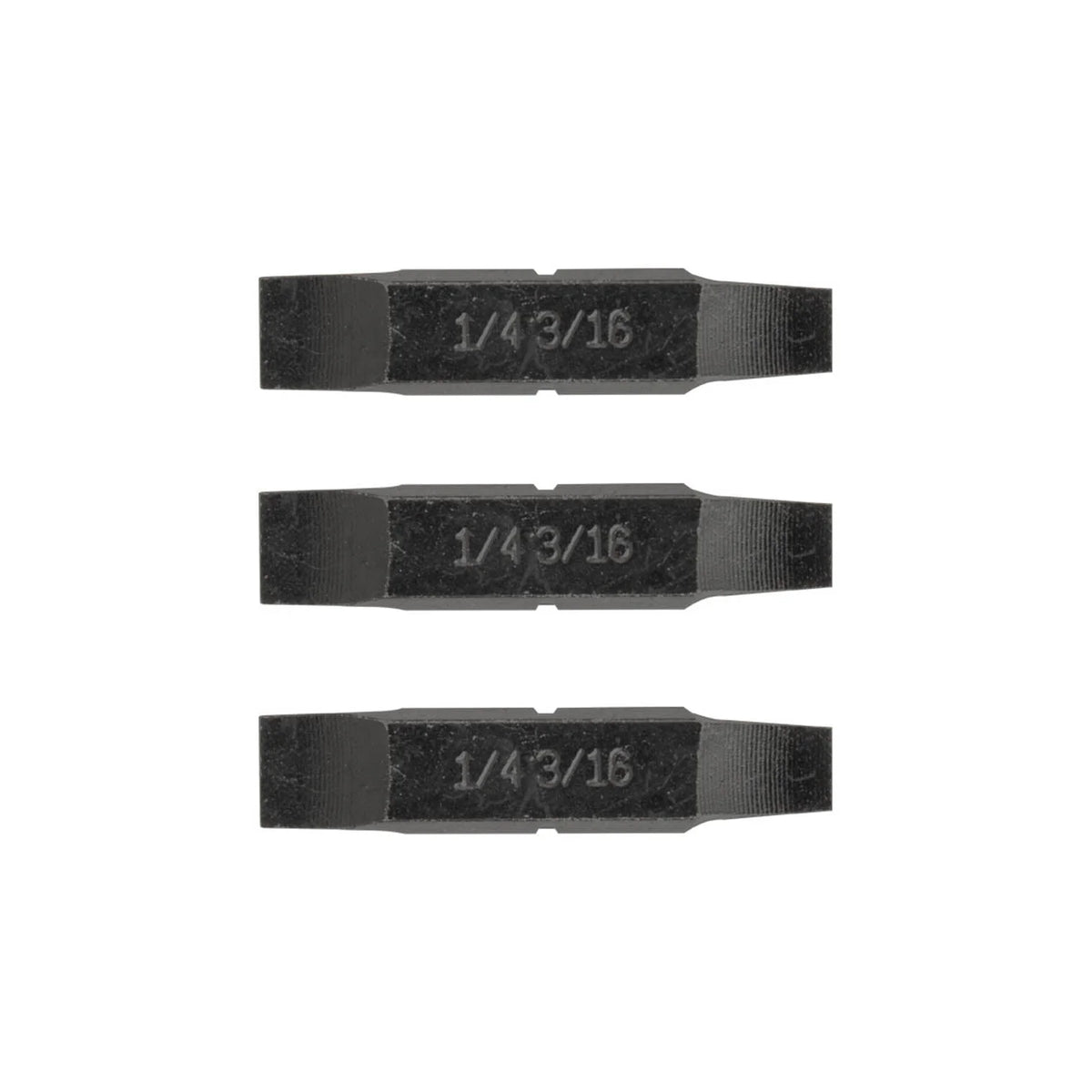 1/4" & 3/16" Flat Screwdriver Bits