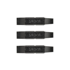1/4" & 3/16" Flat Screwdriver Bits